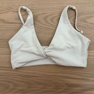 Women's Cream Sports Bra